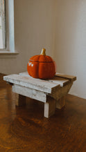 Load image into Gallery viewer, Orange ceramic pumpkin