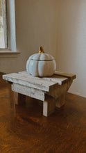 Load image into Gallery viewer, White ceramic pumpkin