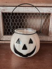 Load image into Gallery viewer, Clear Jack o lantern candle
